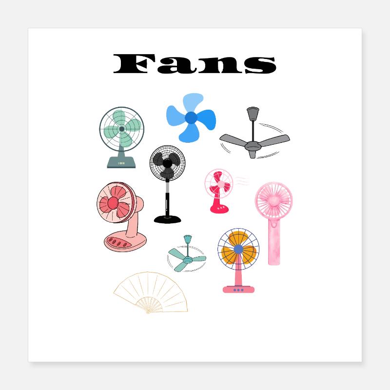 Une sélection de fans Poster 40 x 40 cm