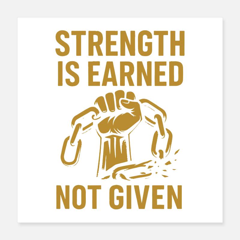 T-shirt graphique Empowered Strength Poster 40 x 40 cm