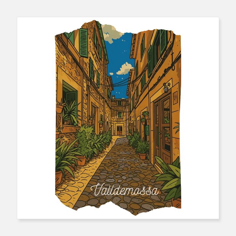 Valldemossa - Majorque Poster 40 x 40 cm