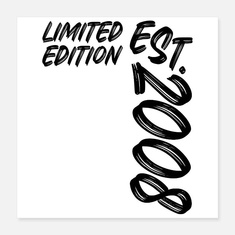 Édition limitée est. 2008 Poster 40 x 40 cm