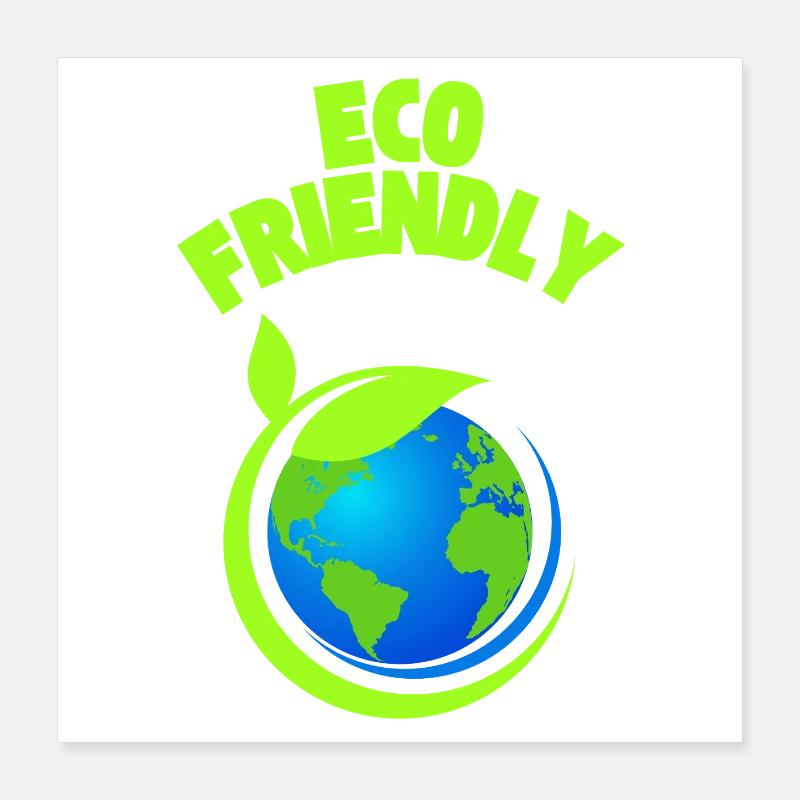 Graphique Éco Leaf Earth Poster 40 x 40 cm