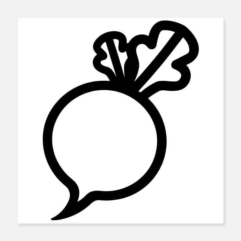 turnip Poster 16" x 16" (40x40 cm)