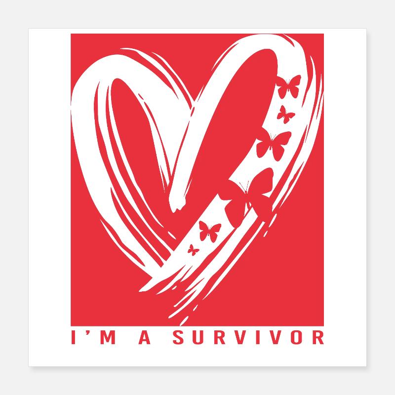 Schlaganfall Hirnschlag Poster 40x40 cm