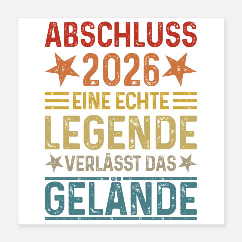 Conclusion 2026 Une légende quitte le site Poster 40 x 40 cm