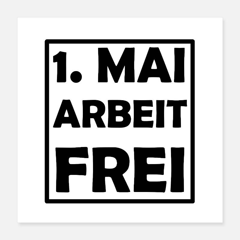 Erster Mai Poster 40x40 cm