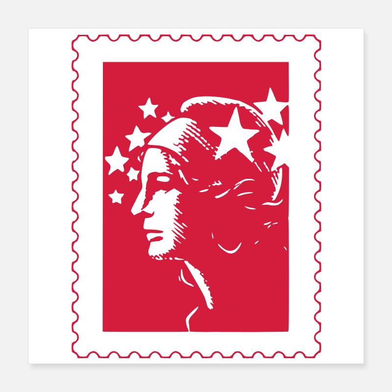 Bereits gestempelt (e) Poster 40x40 cm