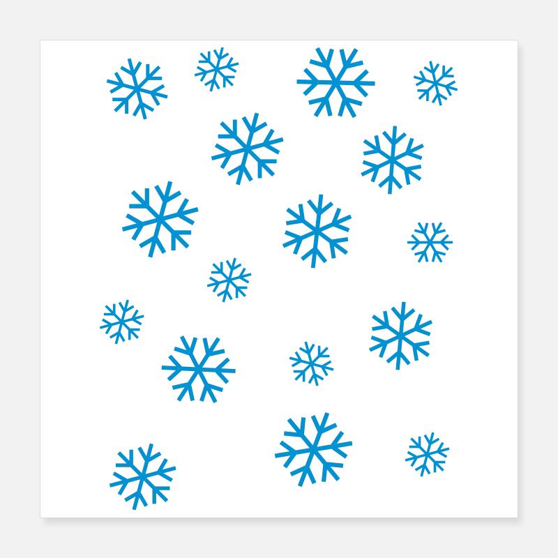 Snow Poster 40x40 cm