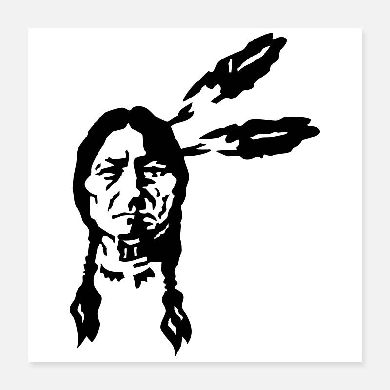 indian Poster 16" x 16" (40x40 cm)