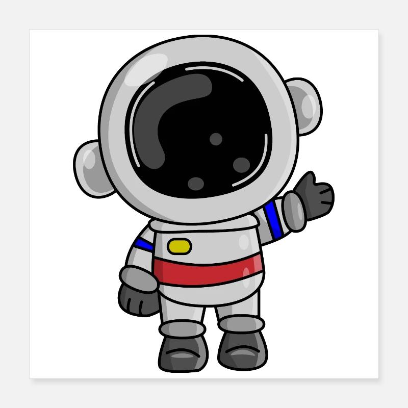 Astronaute Cosmos Spaceman Space Poster 40 x 40 cm