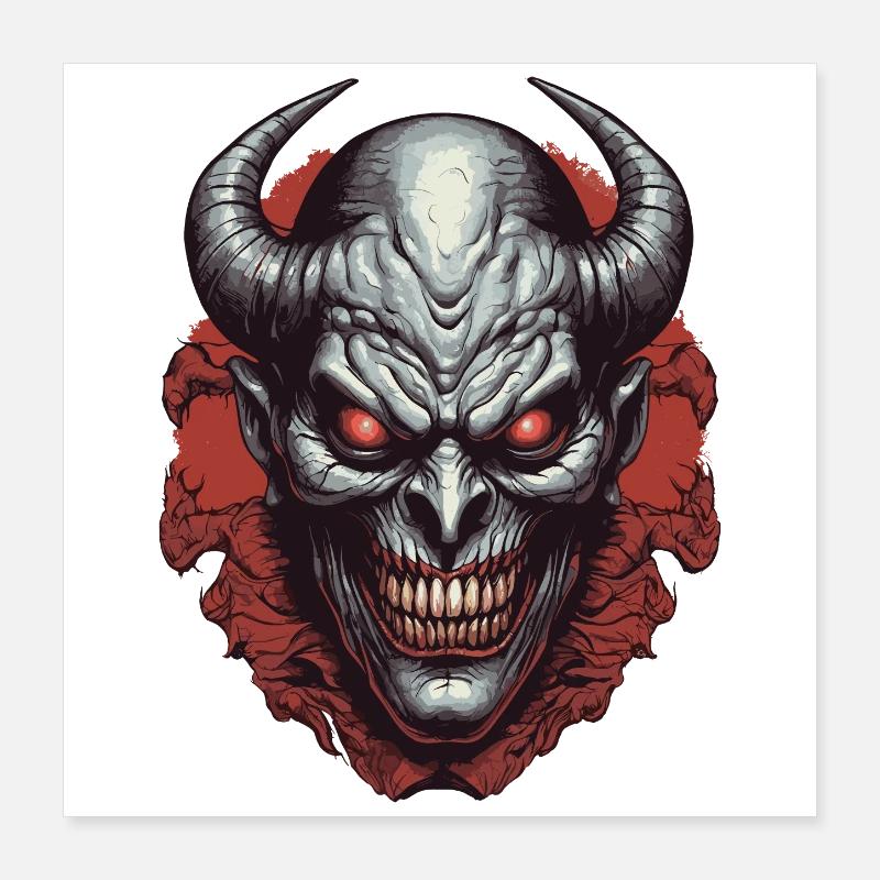 Hell demon Poster 16" x 16" (40x40 cm)