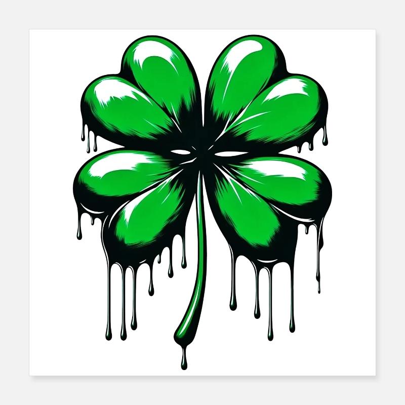 Four-leaf clover Poster 16" x 16" (40x40 cm)