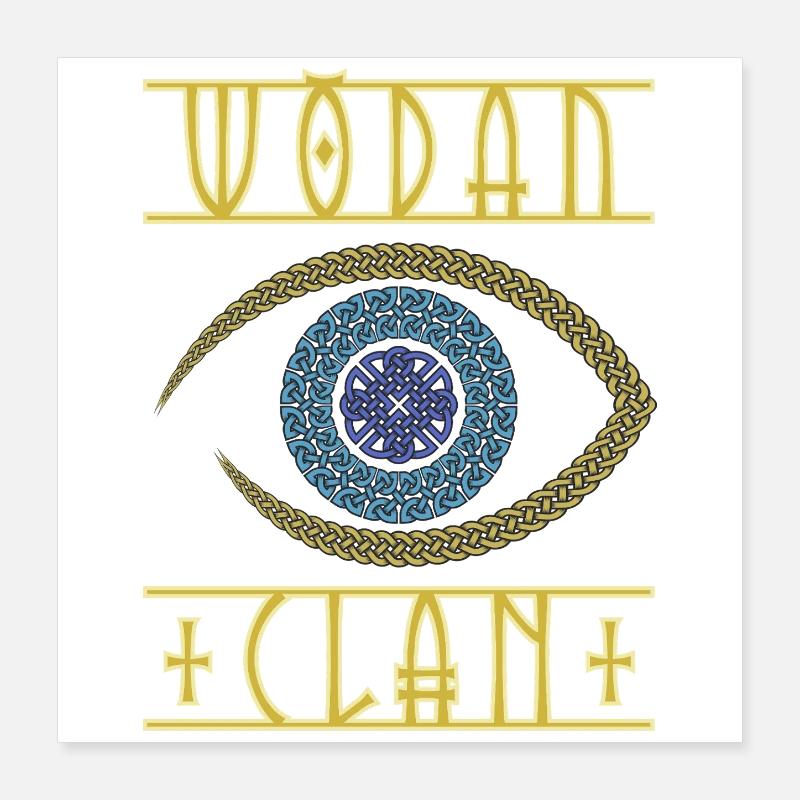 Oeil Viking d’Odin Poster 40 x 40 cm