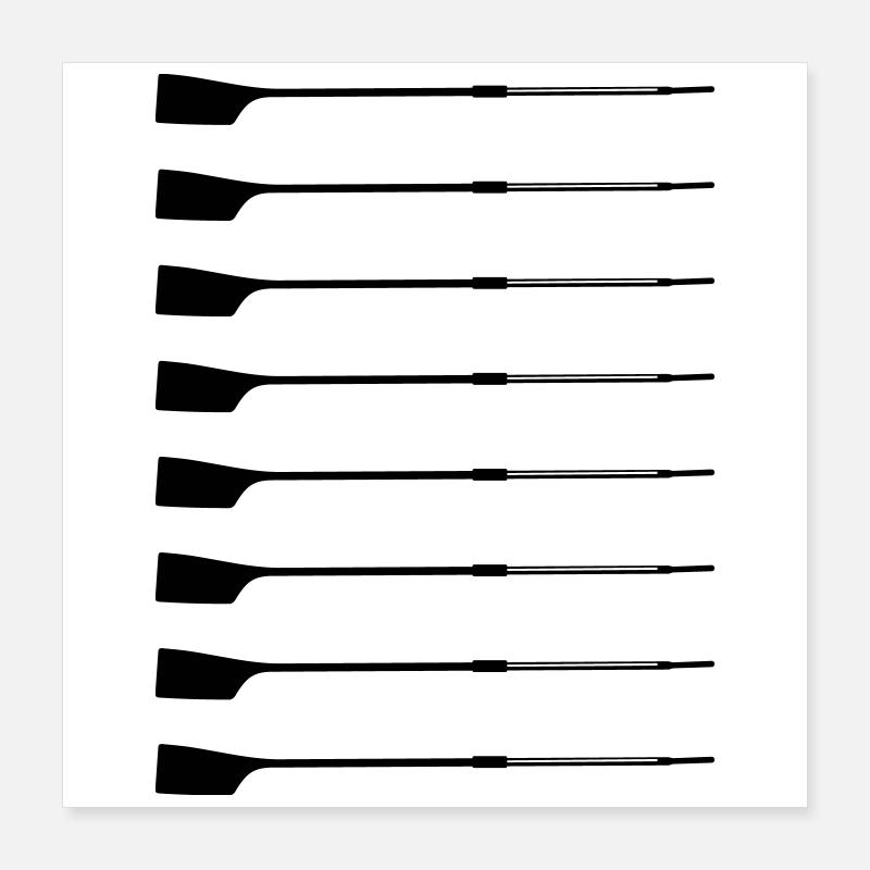 Aft Rudder – Silhouette Poster 16" x 16" (40x40 cm)