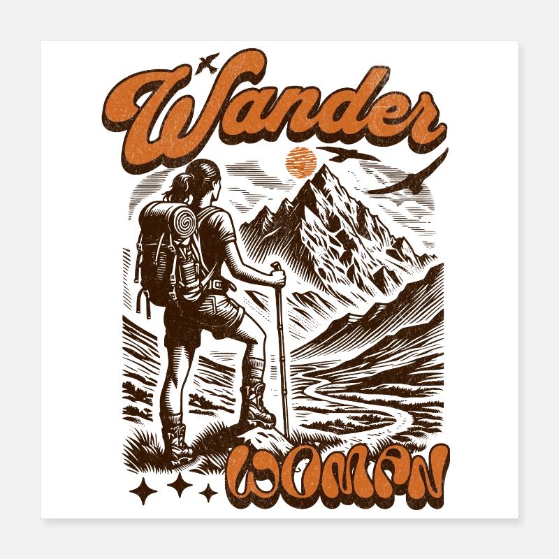 Femme errante Poster 40 x 40 cm