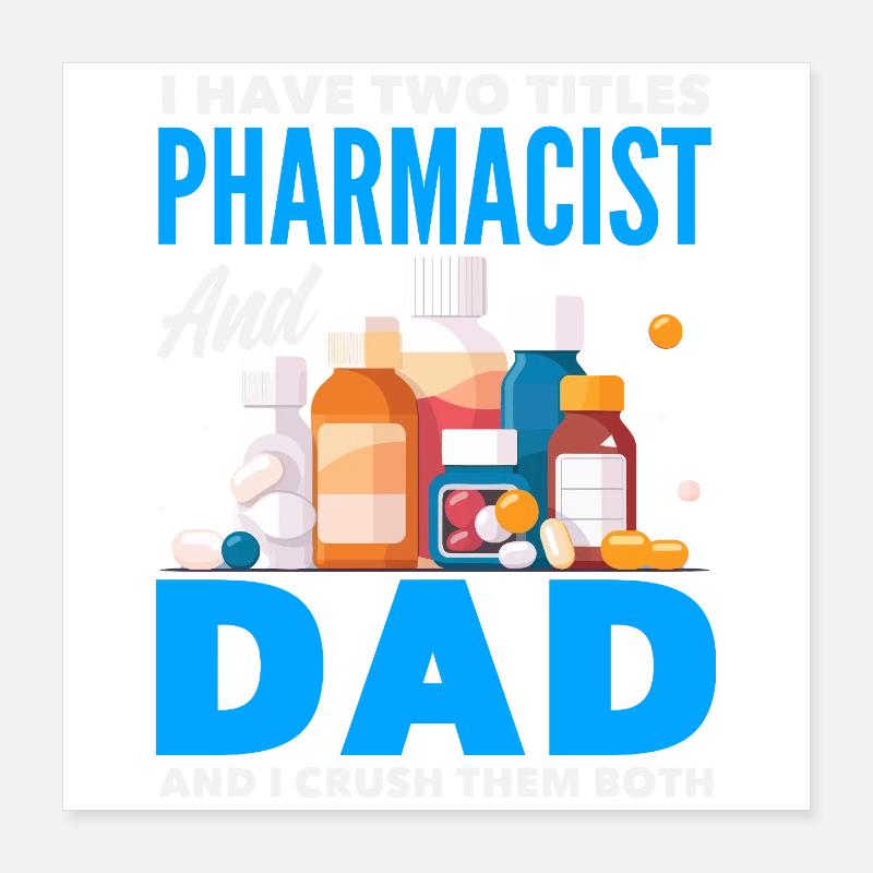 Apotheker Pharmazeutisch-technischer Poster 40x40 cm