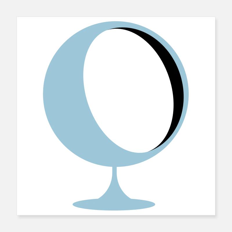 retro lounge chair eames panton Poster 40x40 cm