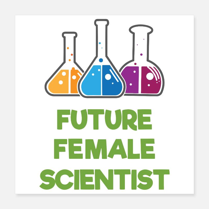Futures femmes scientifiques Poster 40 x 40 cm