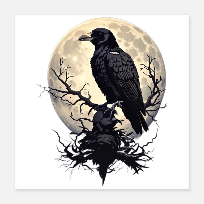 Black Raven Poster 16" x 16" (40x40 cm)