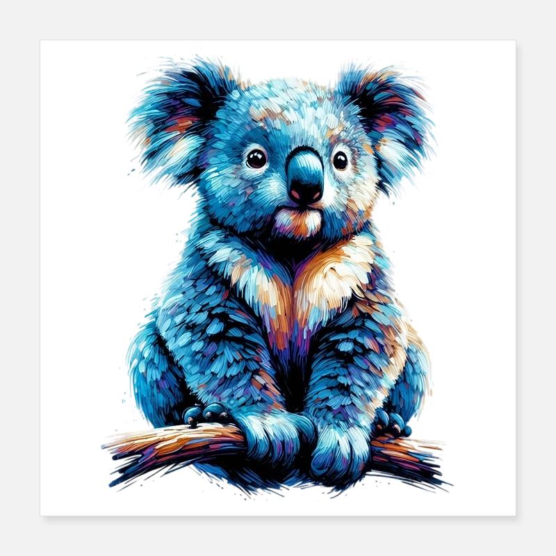 Koala Poster 40 x 40 cm