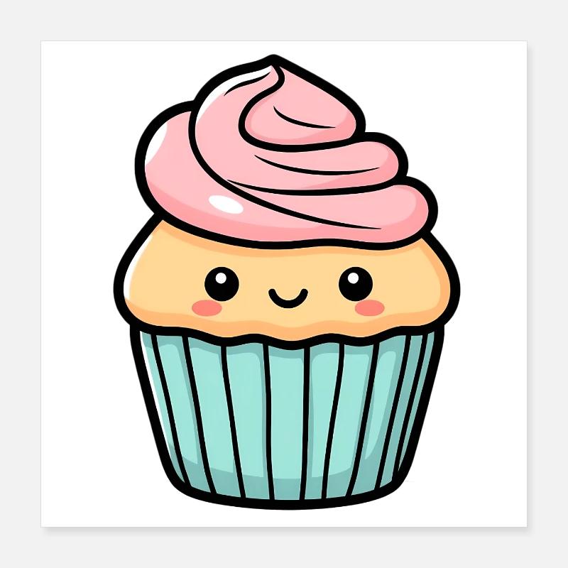 Cupcake Poster 40x40 cm