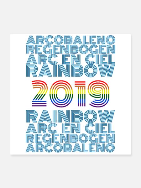 2019 - Poster 16" x 16" (40x40 cm) - white - Front