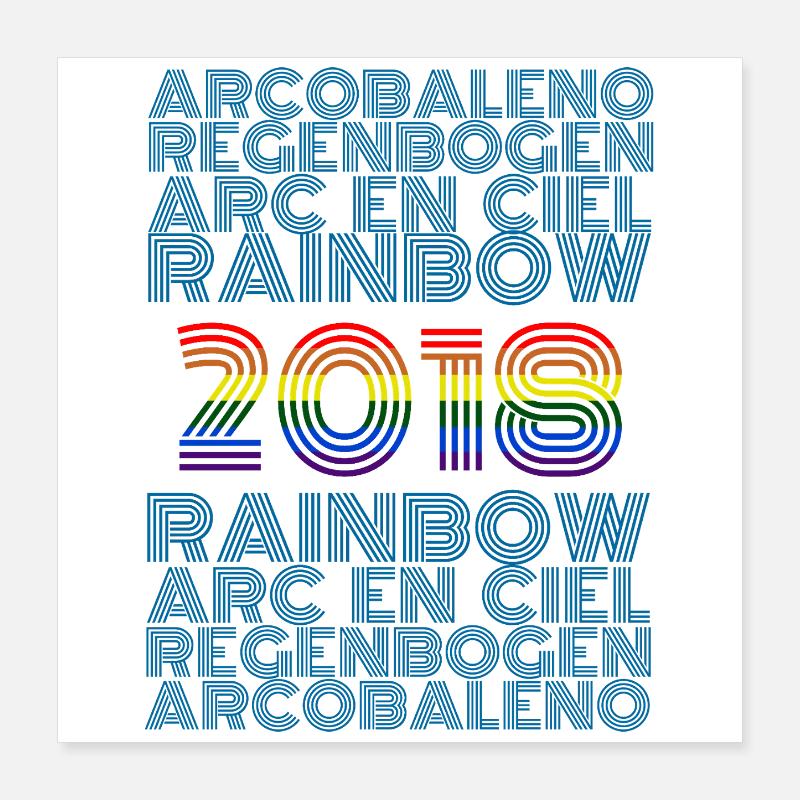 Arc-en-ciel 2018 Poster 40 x 40 cm