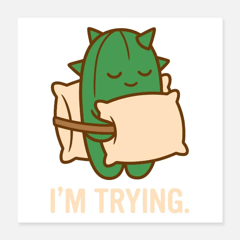 Stachelig, aber bemüht Poster 40x40 cm