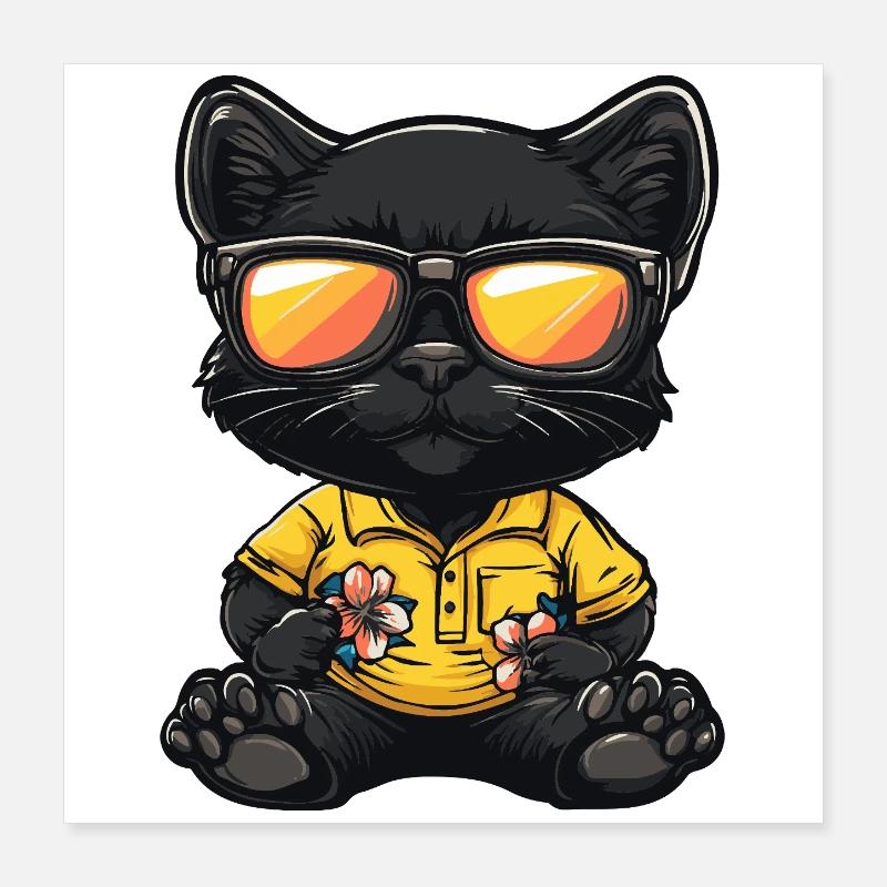 Vacances de bandes dessinées Panther Poster 40 x 40 cm