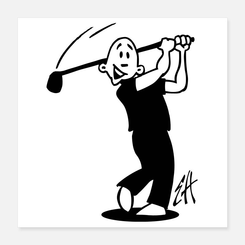 Golf Poster 40x40 cm