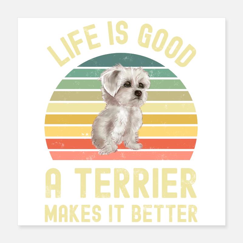 Terrier blanc des Highlands de l’Ouest Poster 40 x 40 cm