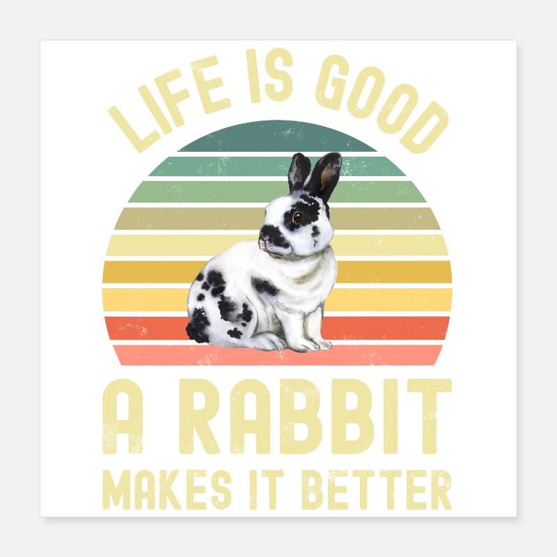 Rabbit Rabbit Poster 16" x 16" (40x40 cm)