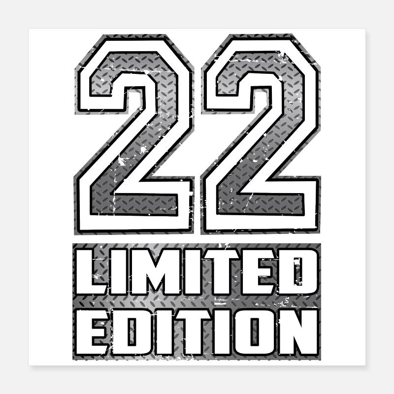 Édition limitée 22 Poster 40 x 40 cm