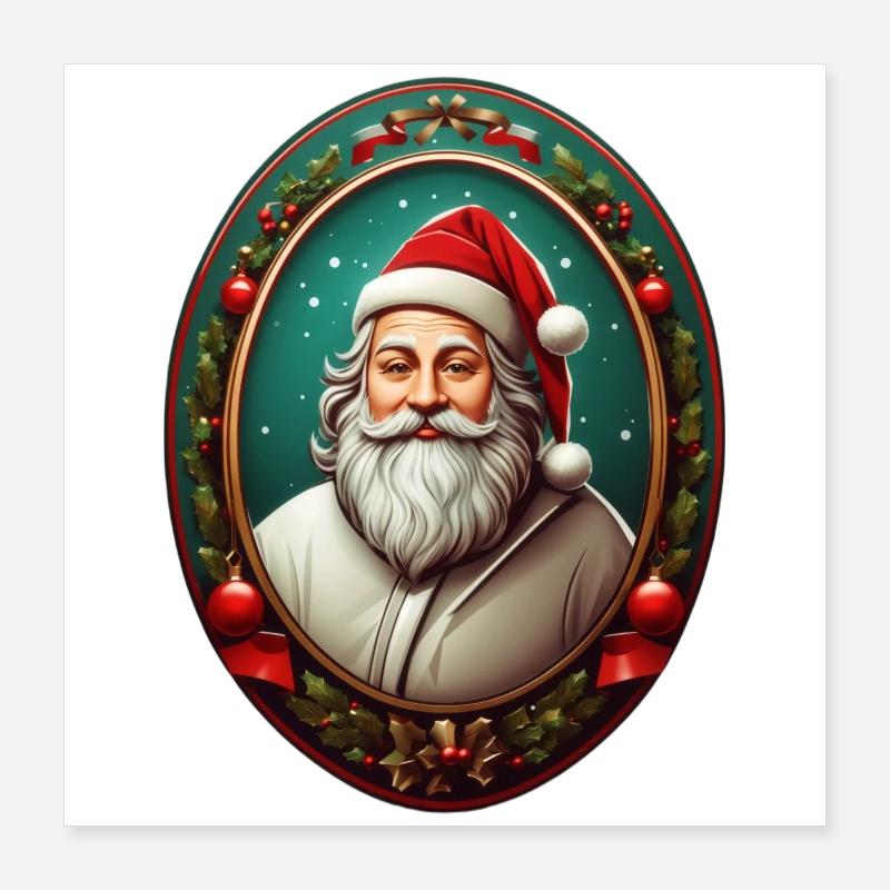 Santa Claus Poster 16" x 16" (40x40 cm)