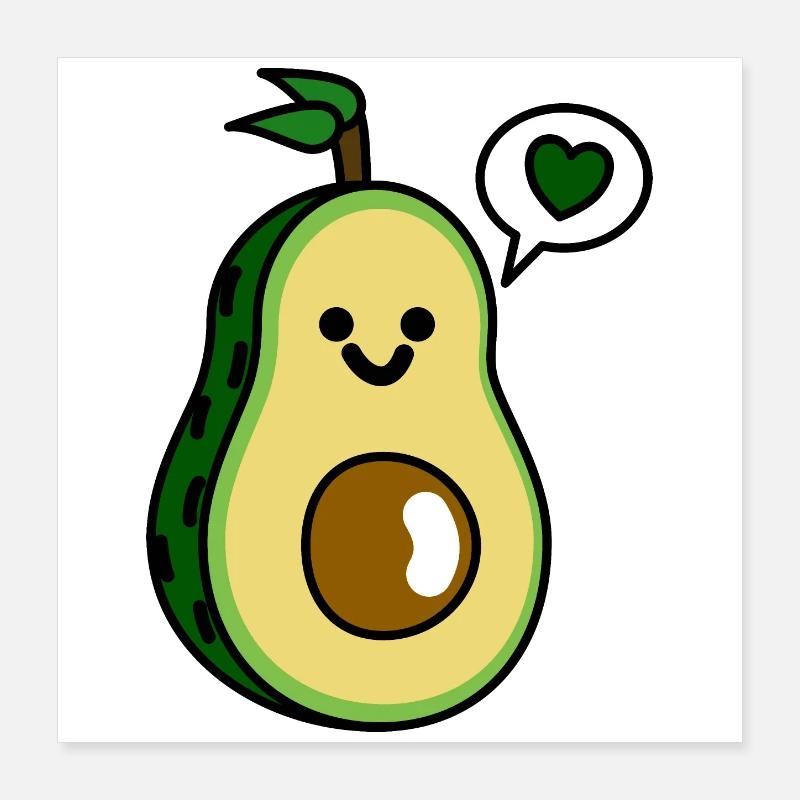Lavocado Poster 40x40 cm