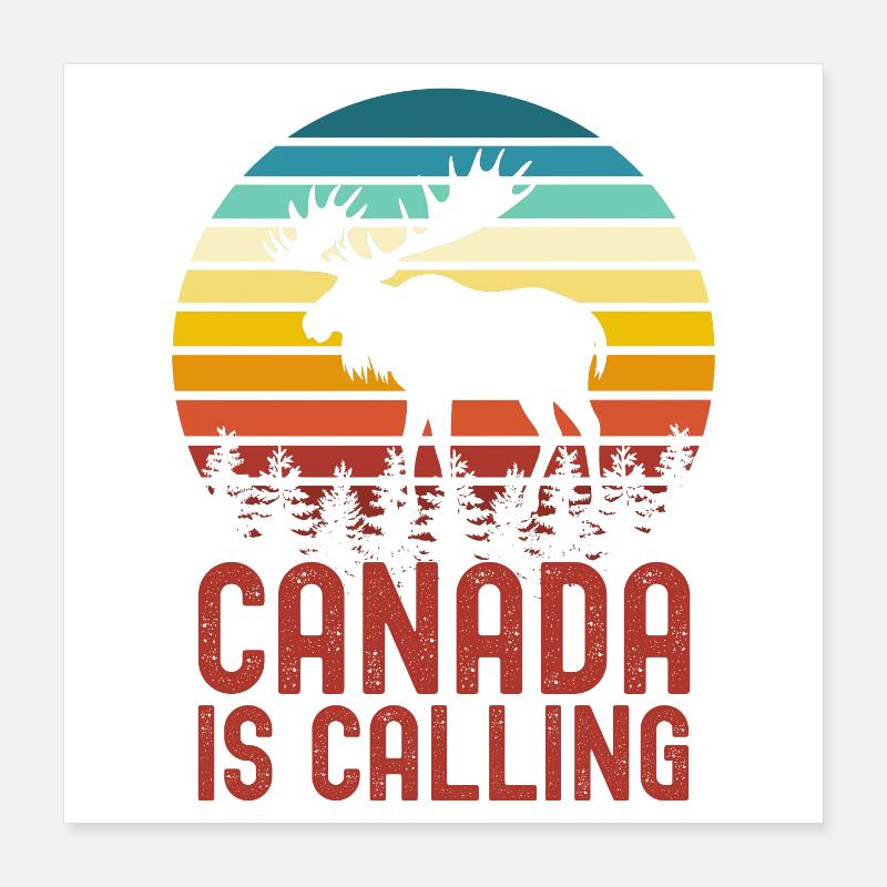 Canada moose Poster 16" x 16" (40x40 cm)