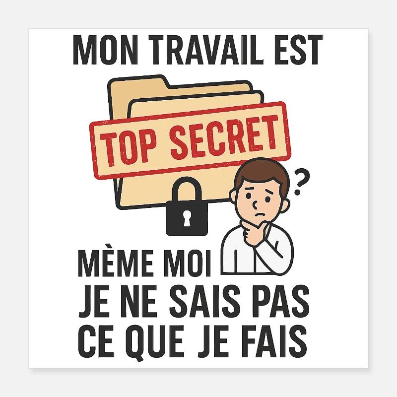 humorous work Poster 16" x 16" (40x40 cm)