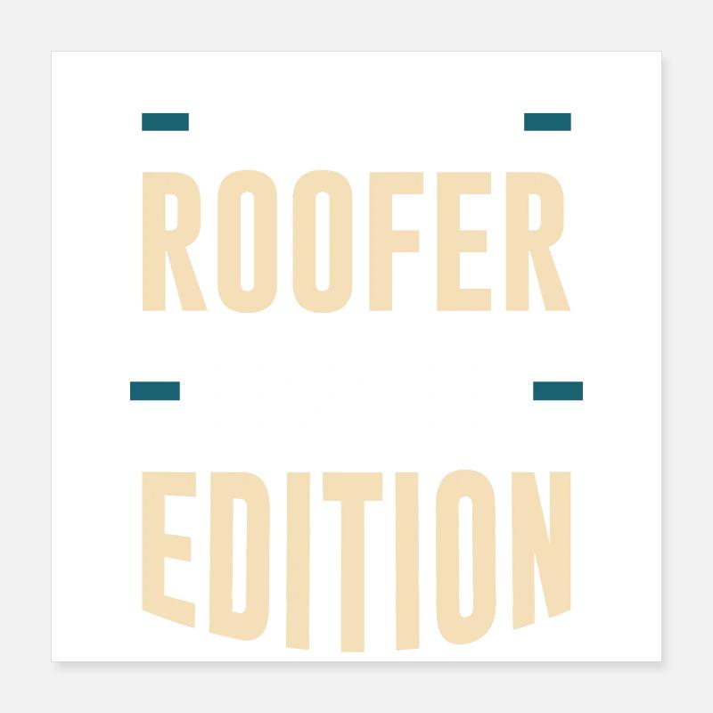 Édition limitée Roofer Poster 40 x 40 cm