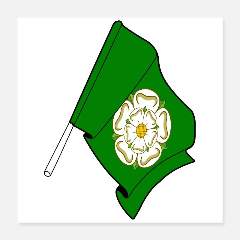 Drapeau du North Yorkshire Poster 40 x 40 cm