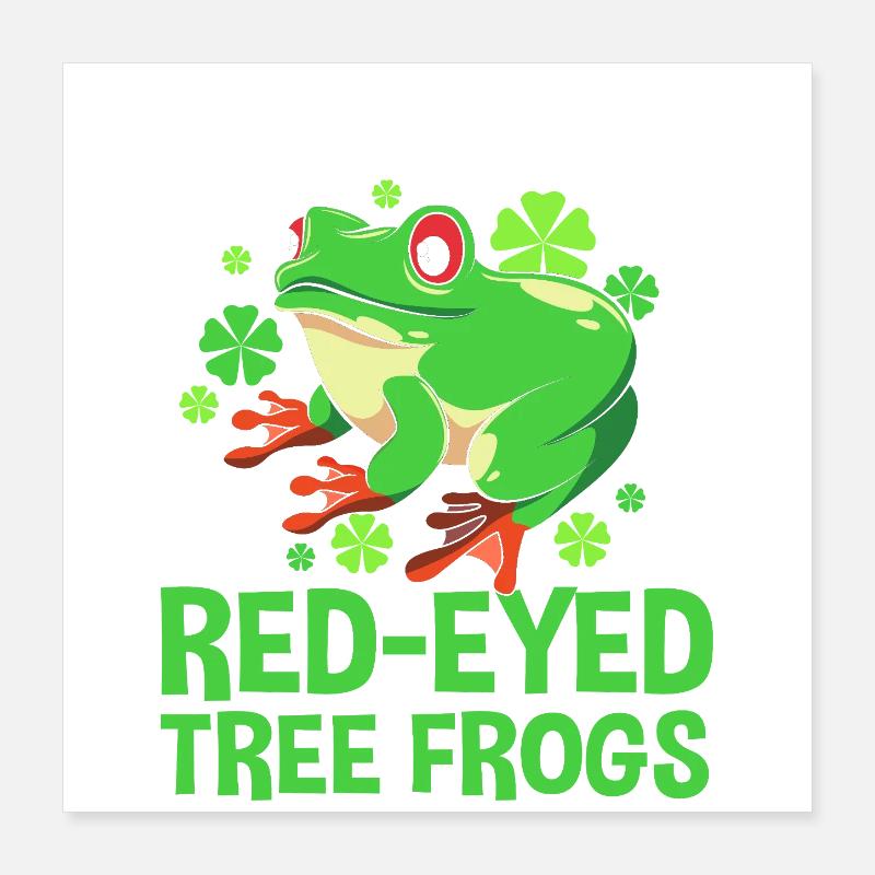 Frog Tree Frog Poster 16" x 16" (40x40 cm)