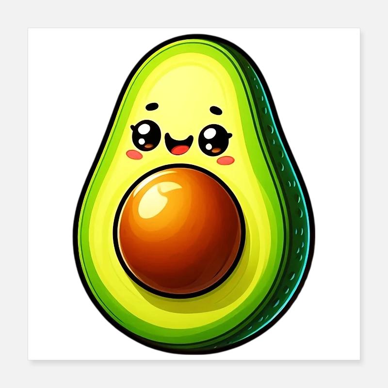 Avocat Poster 40 x 40 cm