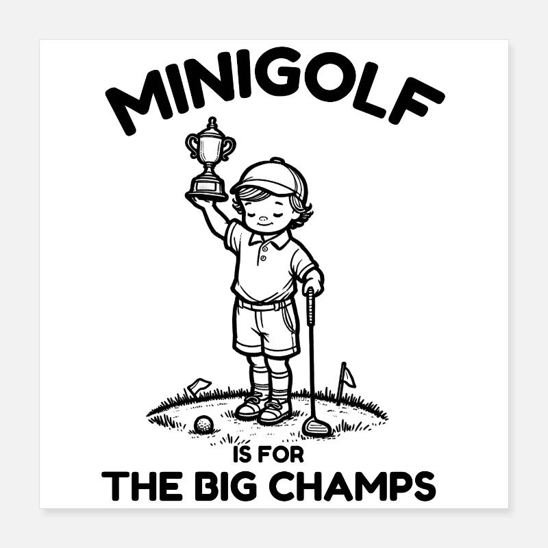 Children's golf Poster 16" x 16" (40x40 cm)