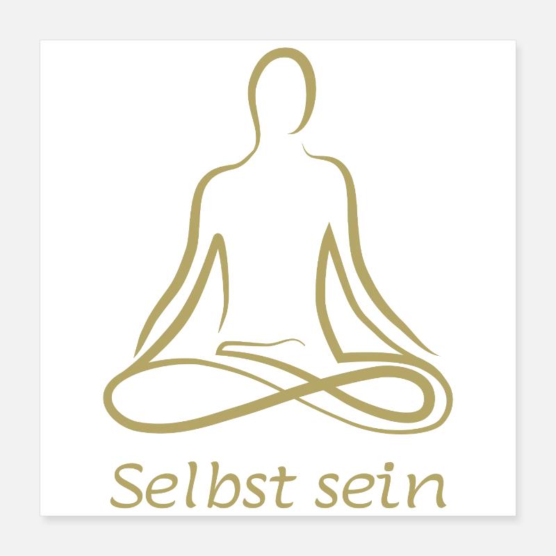 selbst sein Poster 40x40 cm