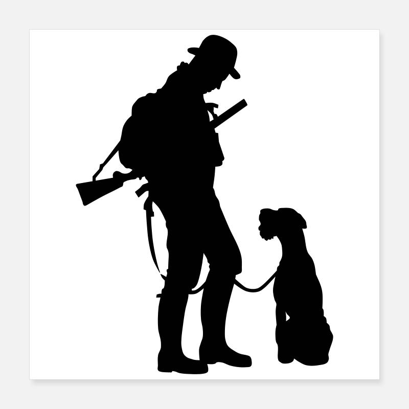 Jäger Poster 40x40 cm