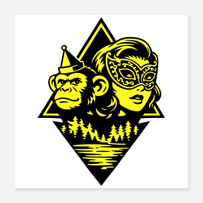 Pulp Duo Poster 40 x 40 cm