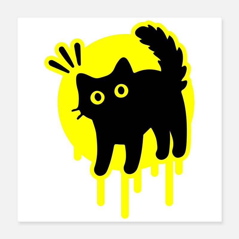 Kater Katze Poster 40x40 cm