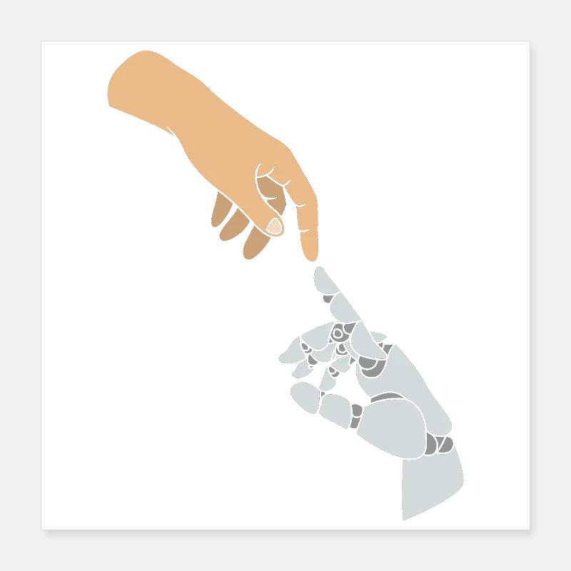 GPT Künstliche Intelligenz Poster 40x40 cm