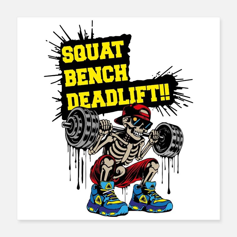 SquadBenchDeadlift Poster 16" x 16" (40x40 cm)