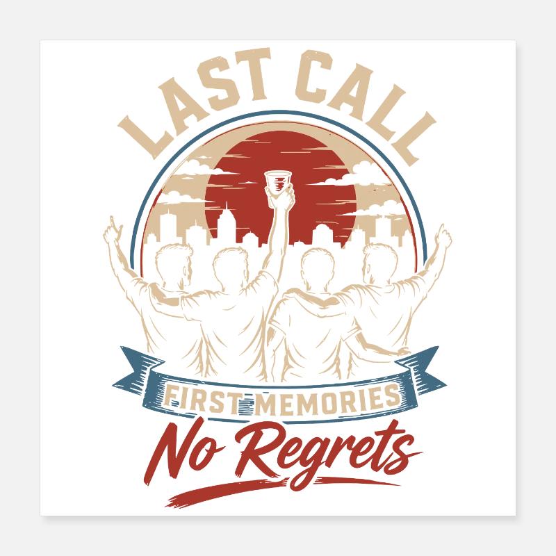 Dernier appel : aucun regret JGA Poster 40 x 40 cm