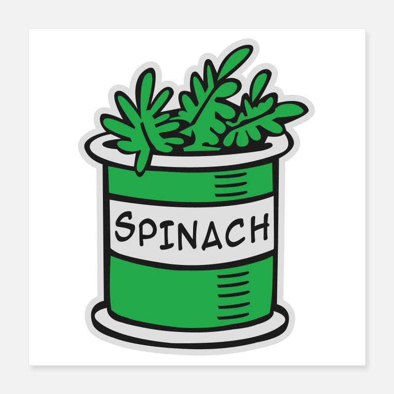 Spinat Poster 40x40 cm