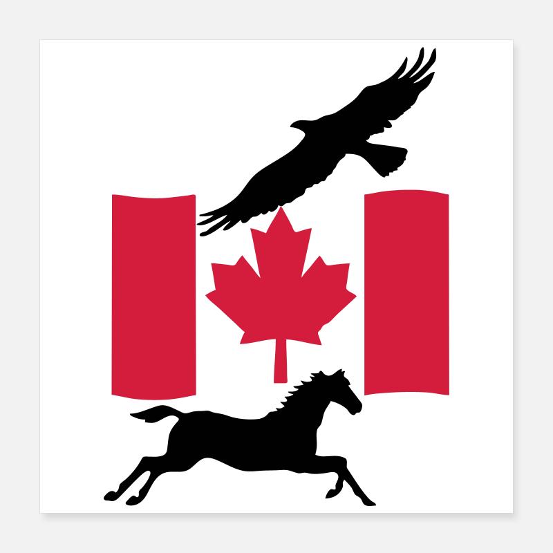 Freedom in Canada Kanada Geschenk Poster 40x40 cm